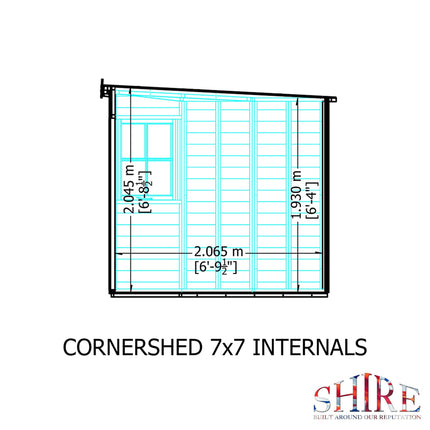 Shire Wooden Shed Shire 7 x 7 Shiplap Corner Shed Double Door Shire 7 x 7 Shiplap Corner Shed Double Door