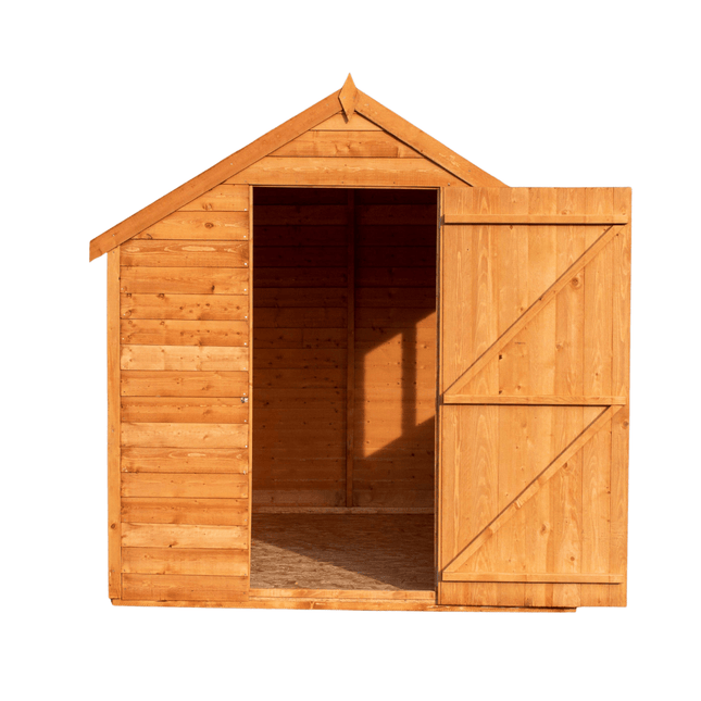 Shire Wooden Sheds Shire 8x6 Overlap Shed Dip Treated With Windows Shire 8x6 Overlap Shed Dip Treated With Windows