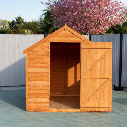 Shire Wooden Sheds Shire 8x6 Overlap Shed Dip Treated With Windows Shire 8x6 Overlap Shed Dip Treated With Windows