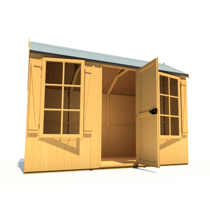 Shire Wooden Sheds Shire Holt 10 x 7 Tongue & Groove Reverse Apex Shed Shire Holt 10 x 7 Tongue & Groove Reverse Apex Shed
