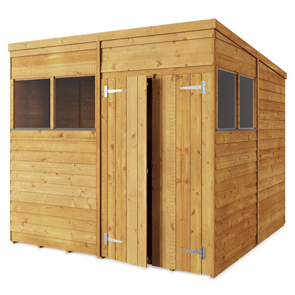 Store More 237cm / 242cm / 217cm Store More Overlap Pent Shed - 8x8 Windowed SM-OL-P-8x8W 5055280414417