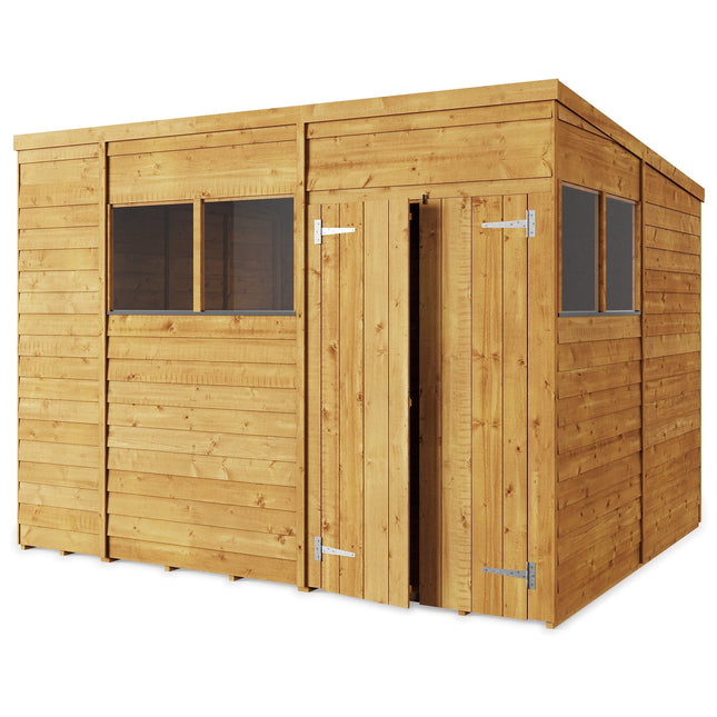 Store More 295cm / 242cm / 217cm Store More Overlap Pent Shed - 10x8 Windowed SM-OL-P-10x8W 5055280414431