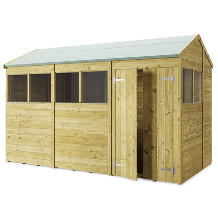 Store More 354cm / 187cm / 233cm Store More Tongue and Groove Apex Shed - 12x6 Windowed SM-TG-A-12x6W 5055280413588