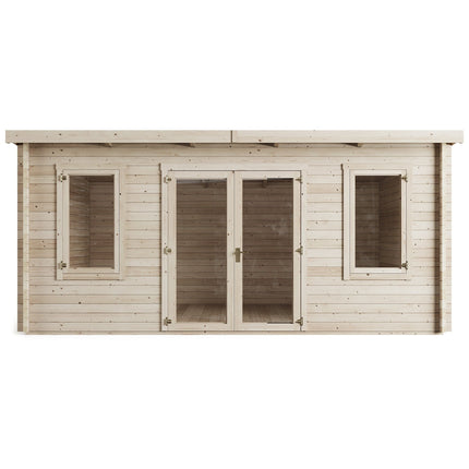 Store More 511cm / 421cm / 228cm Store More Ashley Pent Log Cabin Garden Room - 5.0m x 4.0m SM-Ashley-UT-5.0x4.0 5055280415766