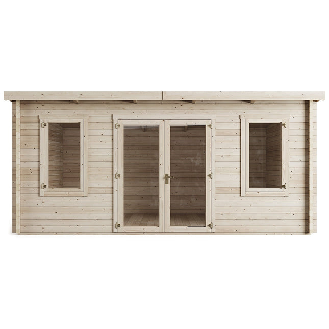 Store More 511cm / 421cm / 228cm Store More Ashley Pent Log Cabin Garden Room - 5.0m x 4.0m SM-Ashley-UT-5.0x4.0 5055280415766