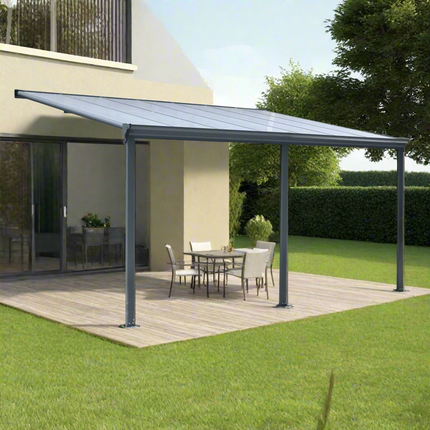 Store More Carport Kingston 10x14ft Wide Lean To Carport Patio Cover LT1014 5055280406870