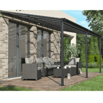 Store More Carport Kingston 10x14ft Wide Lean To Carport Patio Cover LT1014 5055280406870