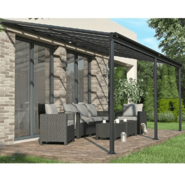Store More Carport Kingston 10x14ft Wide Lean To Carport Patio Cover LT1014 5055280406870
