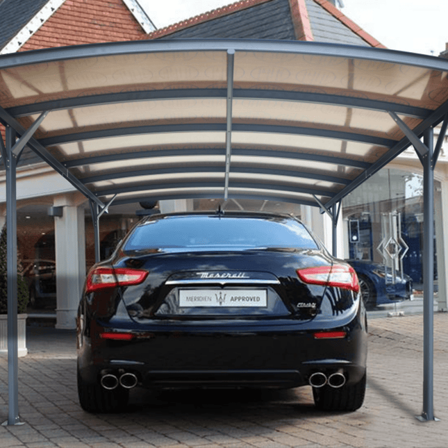Store More Carport Kingston 10x16ft Aluminium Curved Carport CPT1016 5055280406900