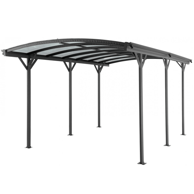 Store More Carport Kingston 10x16ft Aluminium Curved Carport CPT1016 5055280406900