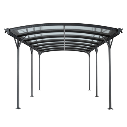 Store More Carport Kingston 10x16ft Aluminium Curved Carport CPT1016 5055280406900