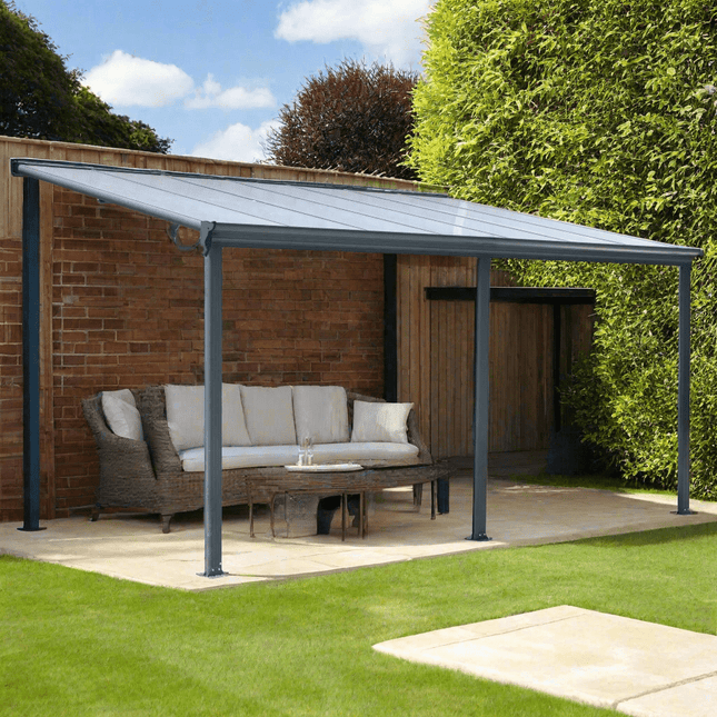 Store More Carport Kingston 10x16ft Wide Lean To Carport Patio Cover LT1016 5055280408256