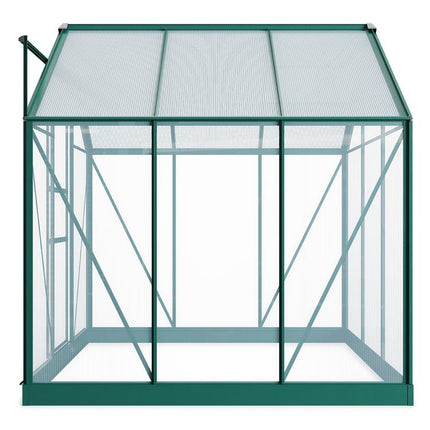 Store More Greenhouse Store More Rosette 6x6 Hobby Aluminium Polycarbonate Greenhouse G1001F-B-Green Store More Rosette 6x6 Hobby Aluminium Polycarbonate Greenhouse 5055715914666