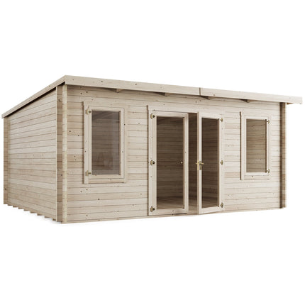 Store More Log Cabins Store More Ashley Pent Log Cabin Garden Room - 5.0m x 4.0m SM-Ashley-UT-5.0x4.0 Store More Ashley Pent Log Cabin Garden Room - 5.0m x 4.0m 5055280415766