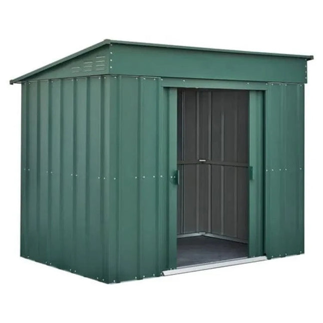 Store More Metal Shed Globel 6 x 4 Low Pent Metal Garden Shed - Green LOTUS64LP HG Globel 6 x 4 Low Pent Metal Garden Shed - Green 5060311199737