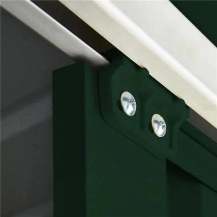 Store More Metal Shed Globel 6 x 4 Low Pent Metal Garden Shed - Green LOTUS64LP HG Globel 6 x 4 Low Pent Metal Garden Shed - Green 5060311199737
