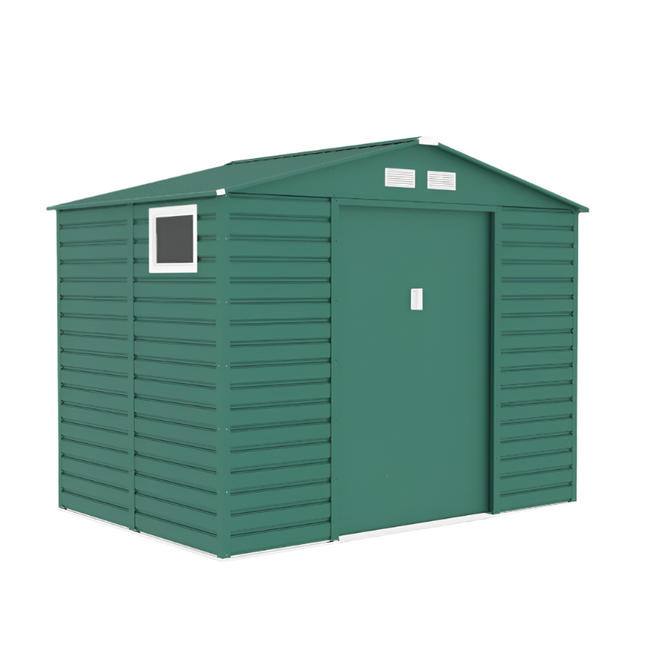 Store More Metal Shed Lotus 9 x 6 Hypnos Apex Metal Shed - Green L-9x6-Hypnos-Green Lotus 9 x 6 Hypnos Apex Metal Shed - Green 5055280416794