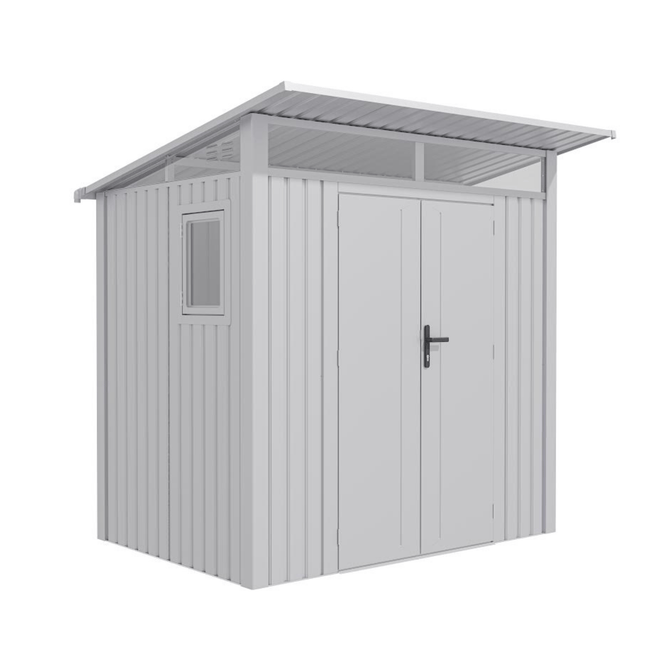 Store More Metal Sheds Lotus Minos 7 x 6 Pent Aluminium Metal Shed - White Lo-MINOS-76-PS Lotus Minos 7 x 6 Pent Aluminium Metal Shed - White 5055280416848