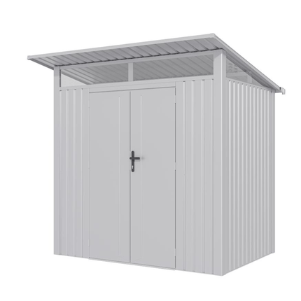 Store More Metal Sheds Lotus Minos 7 x 6 Pent Aluminium Metal Shed - White Lo-MINOS-76-PS Lotus Minos 7 x 6 Pent Aluminium Metal Shed - White 5055280416848