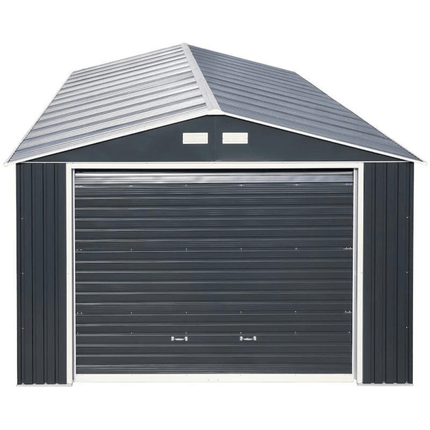 Store More Metal Sheds Sapphire 12x20ft Olympian Fronted Apex Metal Garage OLYMP1220 Sapphire 12x20ft Olympian Fronted Apex Metal Garage 5055280416640