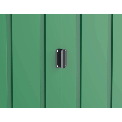 Store More Metal Sheds Sapphire 8ft x 8ft Apex Metal Shed - Green SAPPHIRE88GREEN Sapphire 8ft x 8ft Apex Metal Shed - Green 5055280416626