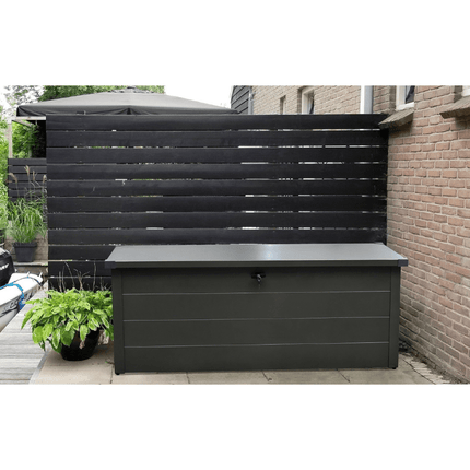 Store More Metal Storage Falcon 550L Heavy Duty Metal Cushion Storage Box 165 - Dark Grey FALCON SB165 PB-BA3 Falcon 550L Heavy Duty Metal Cushion Storage Box 165 - Dark Grey 5060311199652