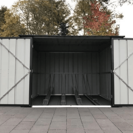 Store More Metal Storage Globel 6x6ft Bicycle Storage - Anthracite Grey LOTUS66BIKE AG Globel 6x6 Bicycle Storage - Anthracite Grey 5060311199768
