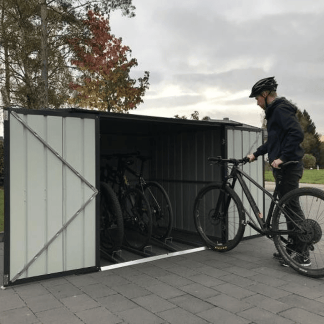 Store More Metal Storage Globel 6x6ft Bicycle Storage - Anthracite Grey LOTUS66BIKE AG Globel 6x6 Bicycle Storage - Anthracite Grey 5060311199768
