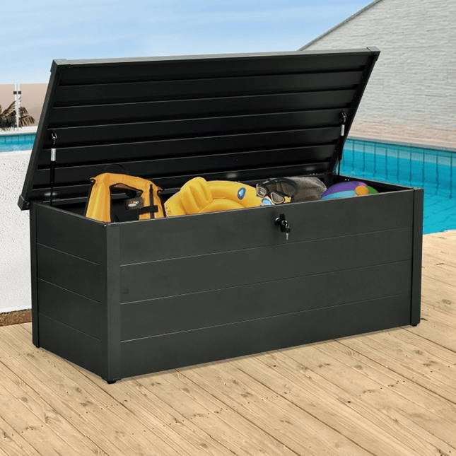 Store More Metal Storage Store More Falcon 500L Garden Storage Box - Dark Grey FALCON SB165 PB-BA3 5060311199652