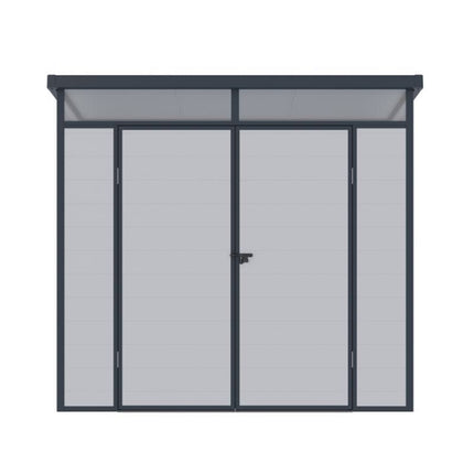 Store More Plastic Shed Lotus Canto 8x6 Plastic Pent Shed 38401 5055280416893
