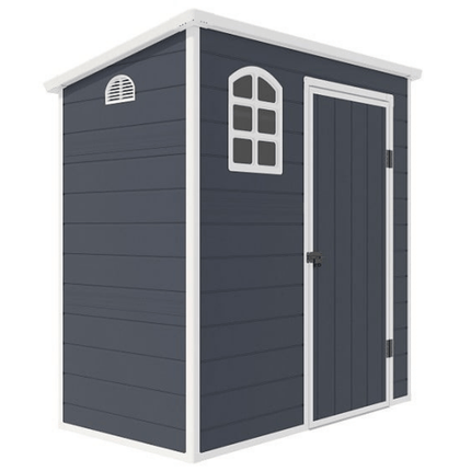 Store More Plastic Shed Store More Jasmine 6x3 Plastic Pent Shed with Foundation Kit JASMINE 6x3 PENT 5055280416039