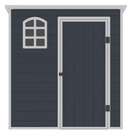 Store More Plastic Shed Store More Jasmine 6x3 Plastic Pent Shed with Foundation Kit JASMINE 6x3 PENT 5055280416039