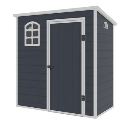 Store More Plastic Shed Store More Jasmine 6x3 Plastic Pent Shed with Foundation Kit JASMINE 6x3 PENT 5055280416039