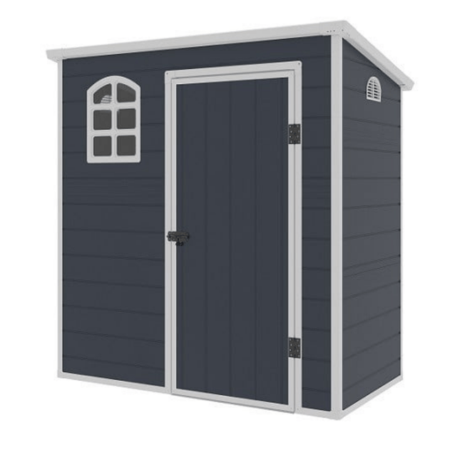 Store More Plastic Shed Store More Jasmine 6x3 Plastic Pent Shed with Foundation Kit JASMINE 6x3 PENT 5055280416039