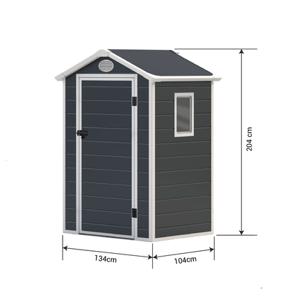Store More Plastic Shed Store More Lotus Animus 4x3 Apex Plastic Shed 34403 5055280416527