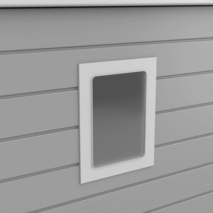 Store More Plastic Shed Store More Lotus Animus Apex 4x6 Plastic Shed Light Grey 30018 5055280416510