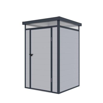 Store More Plastic Shed Store More Lotus Curo Pent Plastic Shed - 4x4 Grey 5055280416862