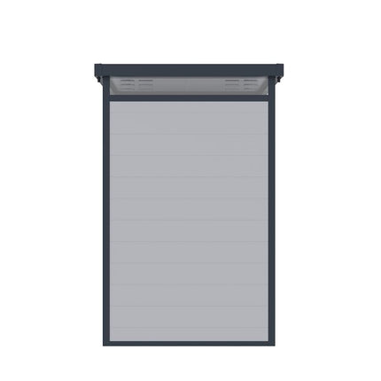 Store More Plastic Shed Store More Lotus Curo Pent Plastic Shed - 4x6 Grey 5055280416879