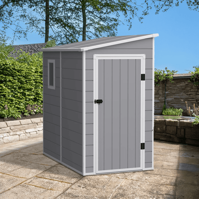 Store More Plastic Shed Store More Lotus Veritas 6x4 Lean To Pent Plastic Shed 30025 5055280416664
