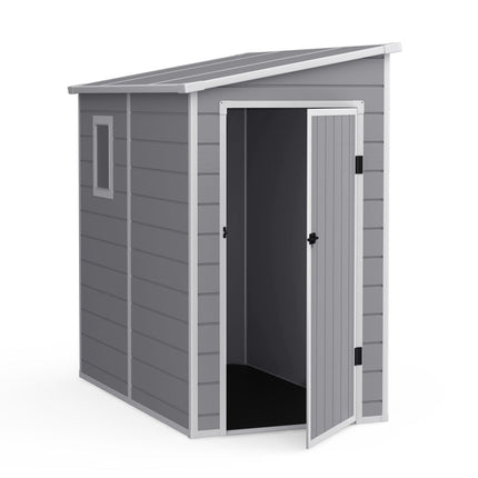 Store More Plastic Shed Store More Lotus Veritas 6x4 Lean To Pent Plastic Shed 30025 5055280416664