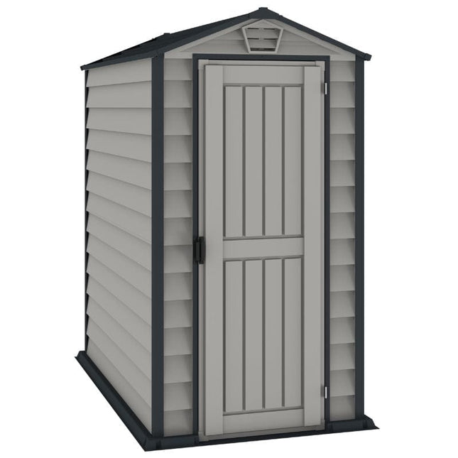 Store More Plastic Shed Store More Saffron Apex Plus 4x6 Vinyl Shed 30443 5055715940061