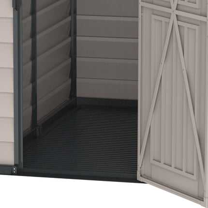 Store More Plastic Shed Store More Saffron Apex Plus 4x6 Vinyl Shed