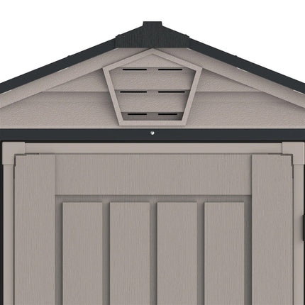 Store More Plastic Shed Store More Saffron Apex Plus 4x6 Vinyl Shed 5055715940061