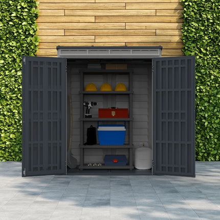 Store More Plastic Shed Store More Saffron Pent Plus 5x3 Vinyl Shed 30442 5055715940078
