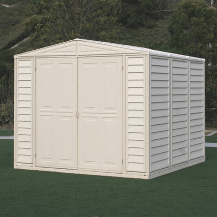 Store More Plastic Sheds Saffron 8x8ft Vinyl Shed with Foundation Kit SAFFRON 8x8 Saffron 8x8ft Vinyl Shed with Foundation Kit 5055715944083