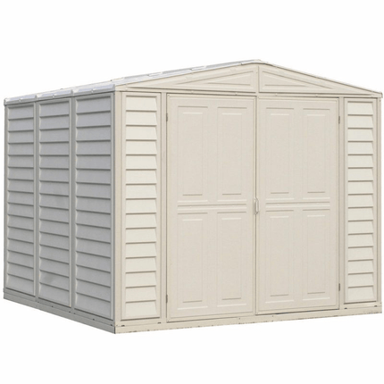 Store More Plastic Sheds Saffron 8x8ft Vinyl Shed with Foundation Kit SAFFRON 8x8 Saffron 8x8ft Vinyl Shed with Foundation Kit 5055715944083