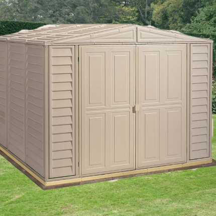 Store More Plastic Sheds Saffron 8x8ft Vinyl Shed with Foundation Kit SAFFRON 8x8 Saffron 8x8ft Vinyl Shed with Foundation Kit 5055715944083