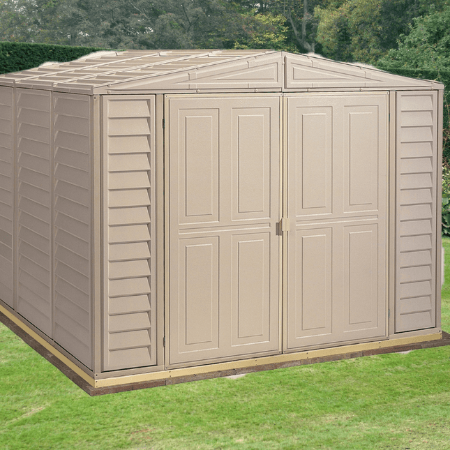 Store More Plastic Sheds Saffron 8x8ft Vinyl Shed with Foundation Kit SAFFRON 8x8 Saffron 8x8ft Vinyl Shed with Foundation Kit 5055715944083