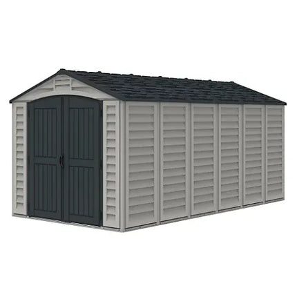 Store More Plastic Sheds Saffron Apex Extra 15x8ft Vinyl Shed SAF-15X8-APXE Saffron Apex Extra 15x8ft Vinyl Shed 5055715944038