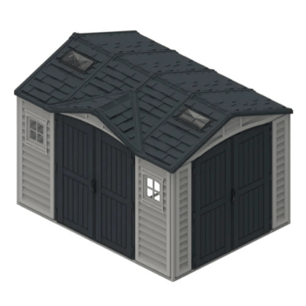 Store More Plastic Sheds Saffron Apex Plus 10.5x8ft Vinyl Shed Saffron-AP-105x8 Saffron Apex Plus 10.5x8ft Vinyl Shed 5055715944052